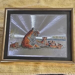 Majestic Tiger Family Framed Art